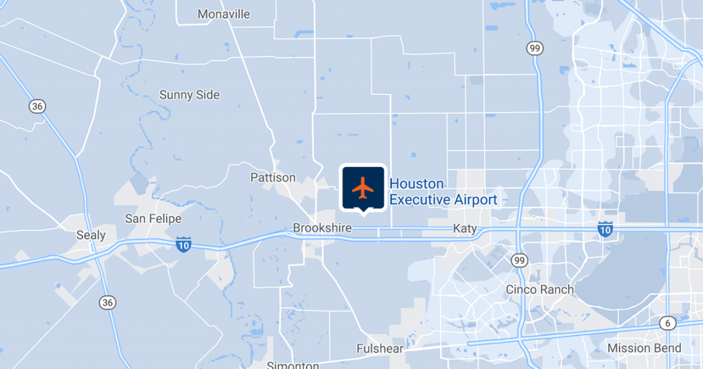 Houston-Executive-Airport-Map